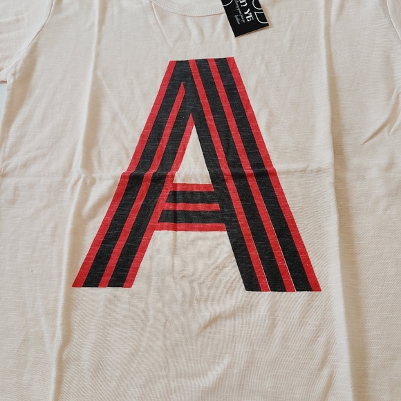 Jian Ye Short Sleeve A Logo Tee Shirt NWT - Picture 2 of 7